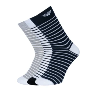 Striped Full Length Socks for Men | Pack of 3